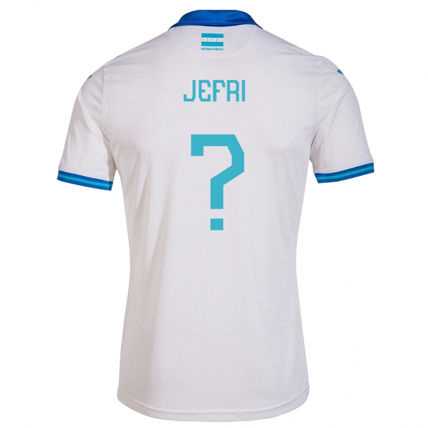 Hombre Fútbol Camiseta Honduras Jefri Martínez #0 Blanco 1ª Equipación 24-26 México