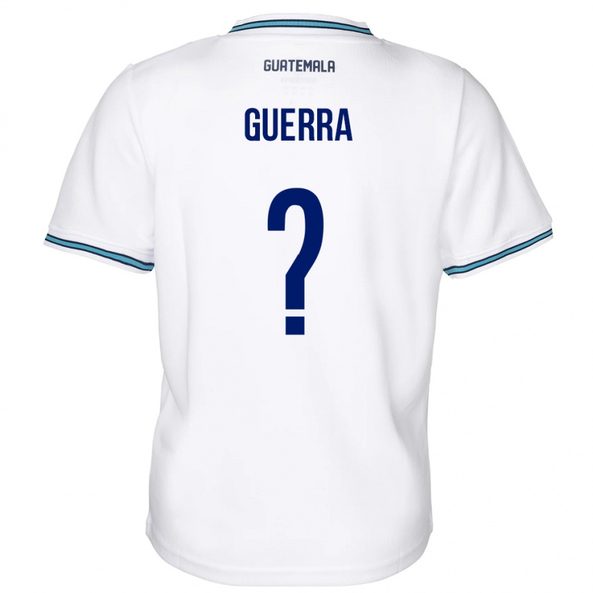 Hombre Fútbol Camiseta Guatemala Decarlo Guerra #0 Blanco 1ª Equipación 24-26 México