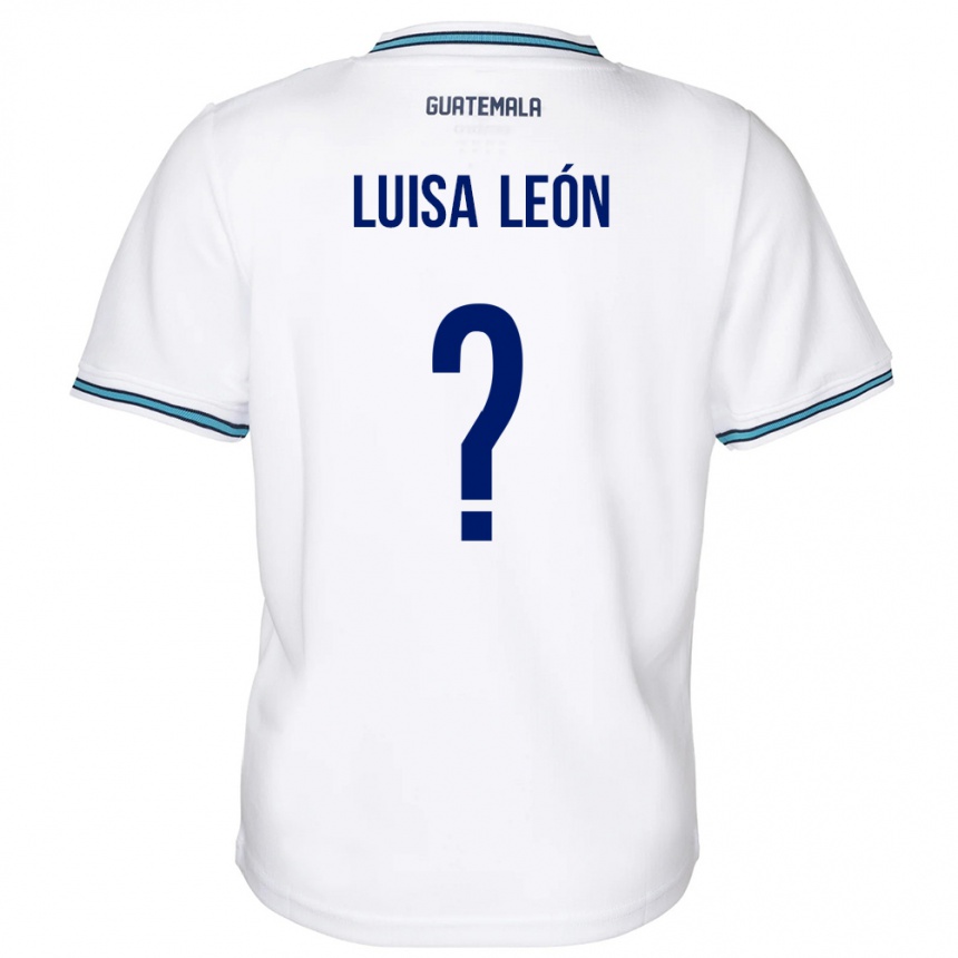 Hombre Fútbol Camiseta Guatemala Luisa León #0 Blanco 1ª Equipación 24-26 México