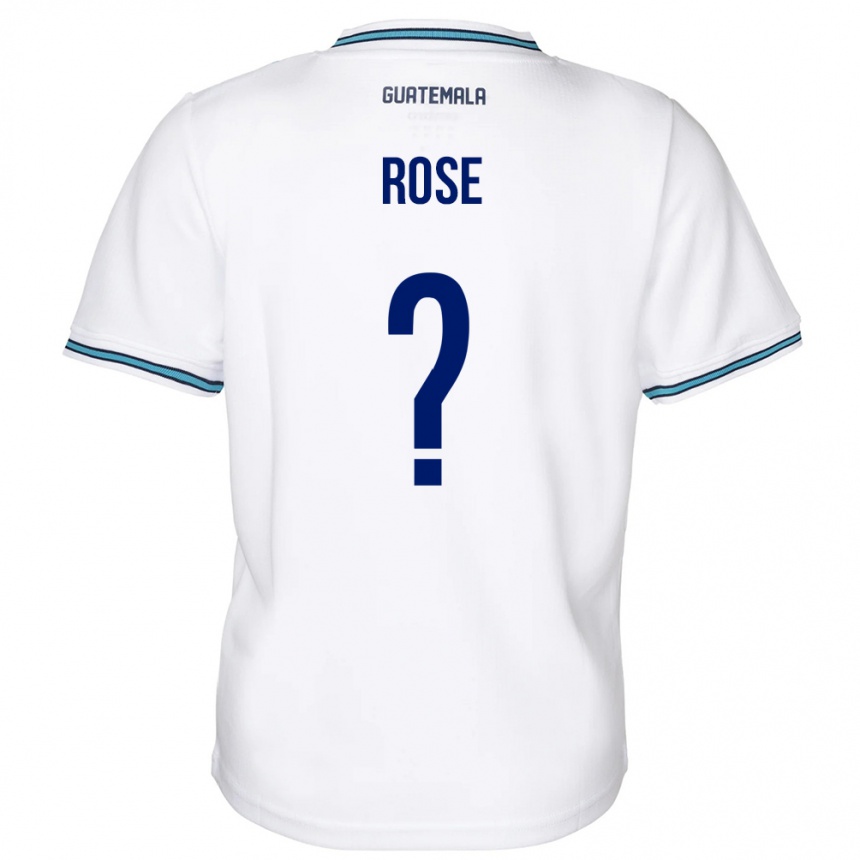 Hombre Fútbol Camiseta Guatemala Michelle Rose #0 Blanco 1ª Equipación 24-26 México