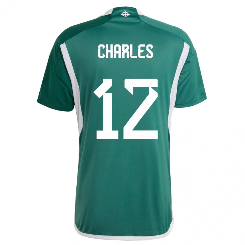 Hombre Fútbol Camiseta Irlanda Del Norte Pierce Charles #12 Verde 1ª Equipación 24-26 México
