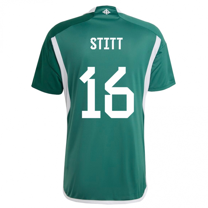 Hombre Fútbol Camiseta Irlanda Del Norte Dylan Stitt #16 Verde 1ª Equipación 24-26 México