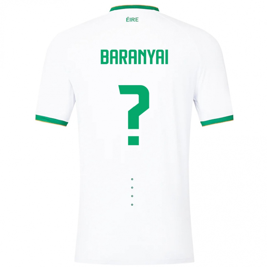 Hombre Fútbol Camiseta Irlanda Patrick Baranyai #0 Blanco 2ª Equipación 24-26 México