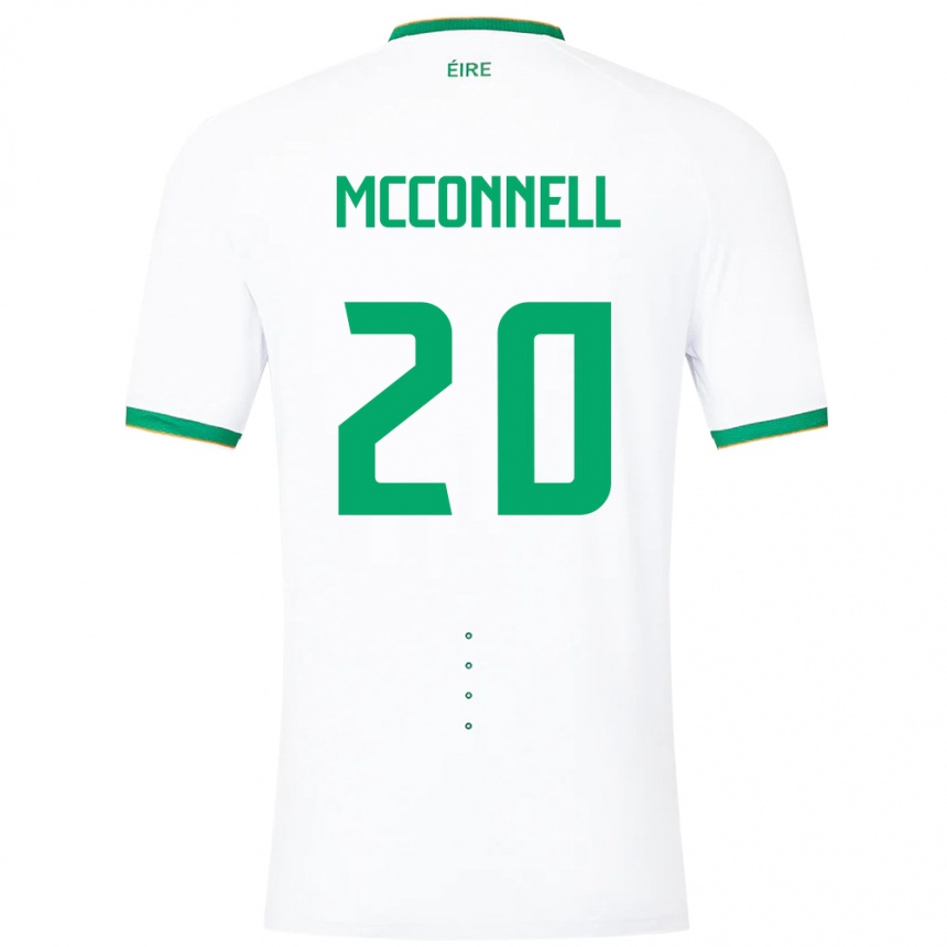 Hombre Fútbol Camiseta Irlanda Glenn Mcconnell #20 Blanco 2ª Equipación 24-26 México