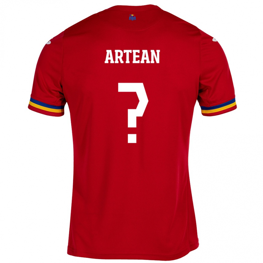 Hombre Fútbol Camiseta Rumania Andrei Artean #0 Rojo 2ª Equipación 24-26 México