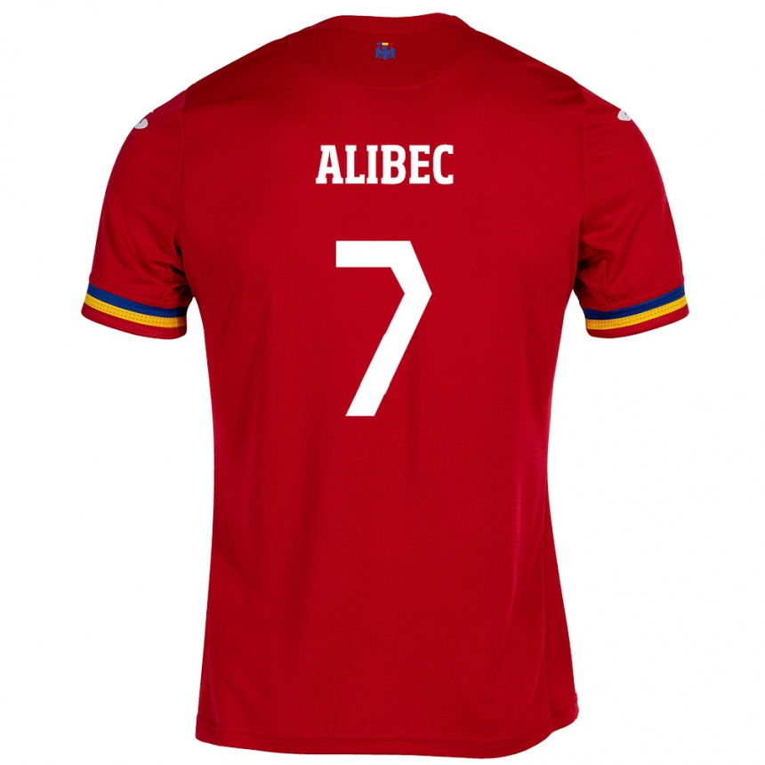 Hombre Fútbol Camiseta Rumania Denis Alibec #7 Rojo 2ª Equipación 24-26 México