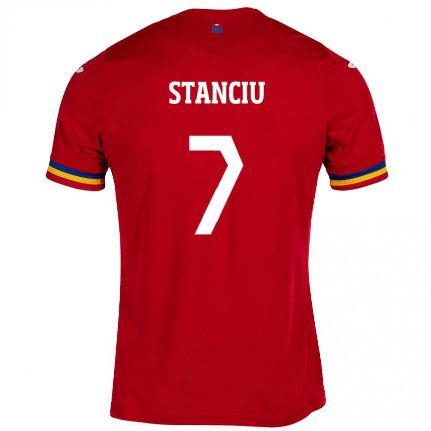 Hombre Fútbol Camiseta Rumania Ana Maria Stanciu #7 Rojo 2ª Equipación 24-26 México