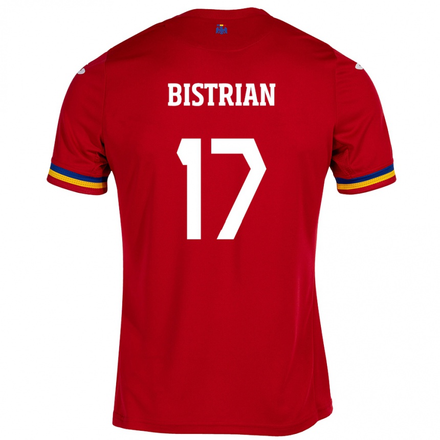 Hombre Fútbol Camiseta Rumania Claudia Bistrian #17 Rojo 2ª Equipación 24-26 México