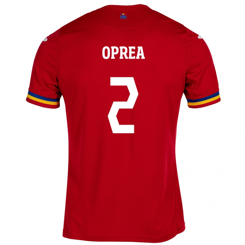 Hombre Fútbol Camiseta Rumania Olivia Oprea #2 Rojo 2ª Equipación 24-26 México