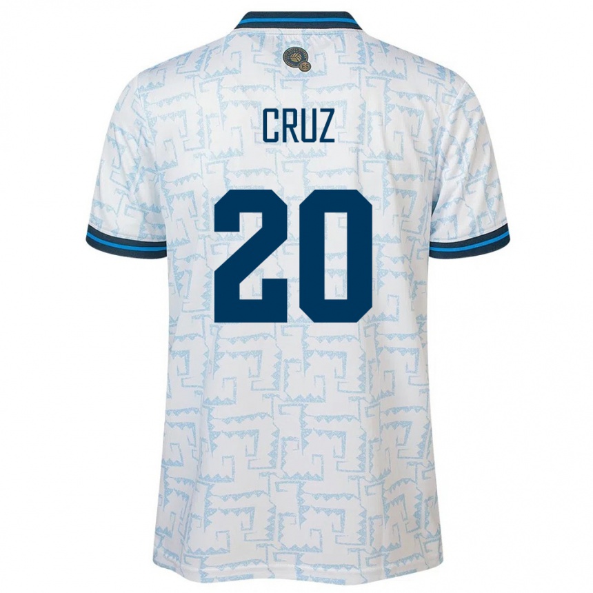 Hombre Fútbol Camiseta El Salvador Jorge Cruz #20 Blanco 2ª Equipación 24-26 México