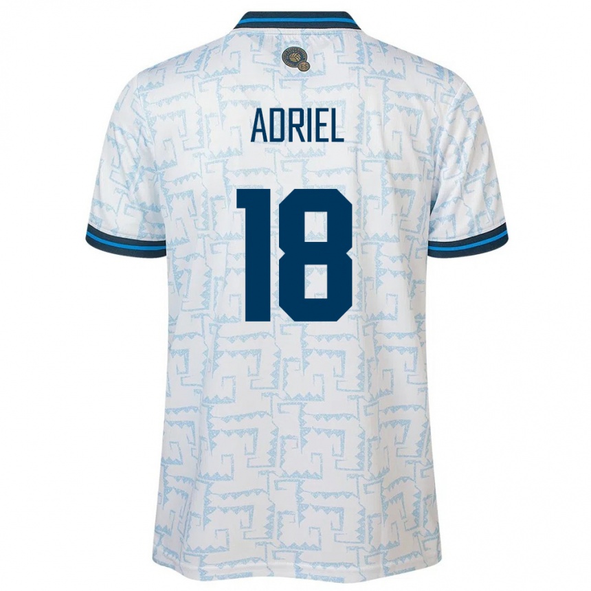 Hombre Fútbol Camiseta El Salvador Adriel Martínez #18 Blanco 2ª Equipación 24-26 México