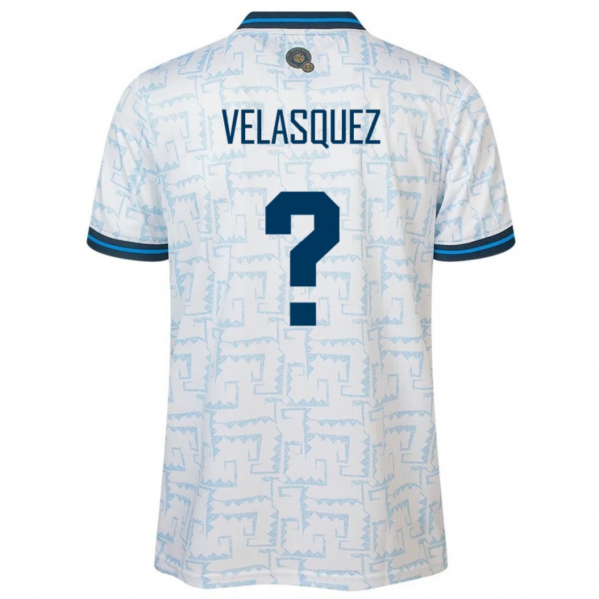 Hombre Fútbol Camiseta El Salvador Jorge Velasquez #0 Blanco 2ª Equipación 24-26 México