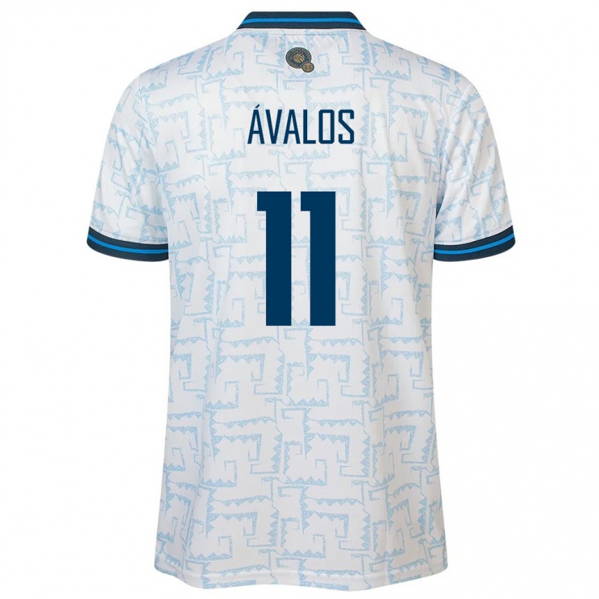 Hombre Fútbol Camiseta El Salvador Raúl Ávalos #11 Blanco 2ª Equipación 24-26 México