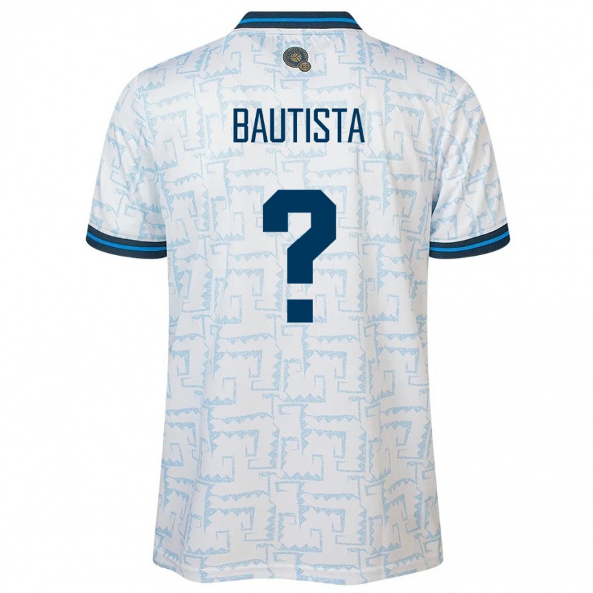 Hombre Fútbol Camiseta El Salvador Ezequiel Bautista #0 Blanco 2ª Equipación 24-26 México