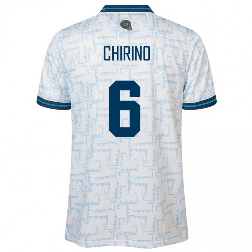 Hombre Fútbol Camiseta El Salvador Alejandra Chirino #6 Blanco 2ª Equipación 24-26 México