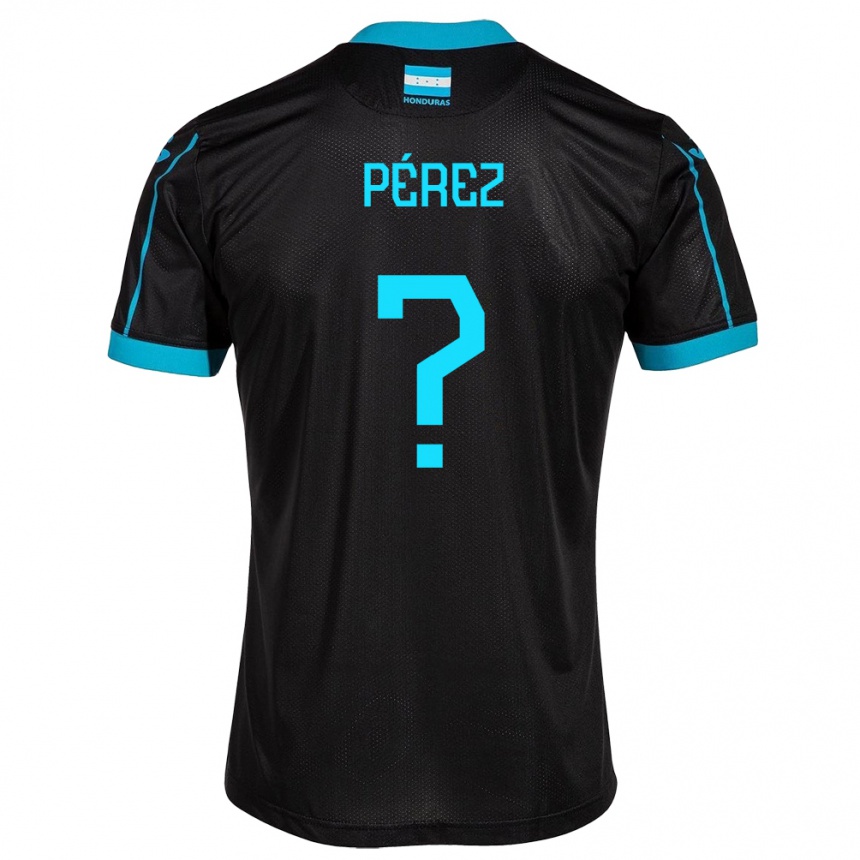 Hombre Fútbol Camiseta Honduras Stedman Pérez #0 Negro 2ª Equipación 24-26 México