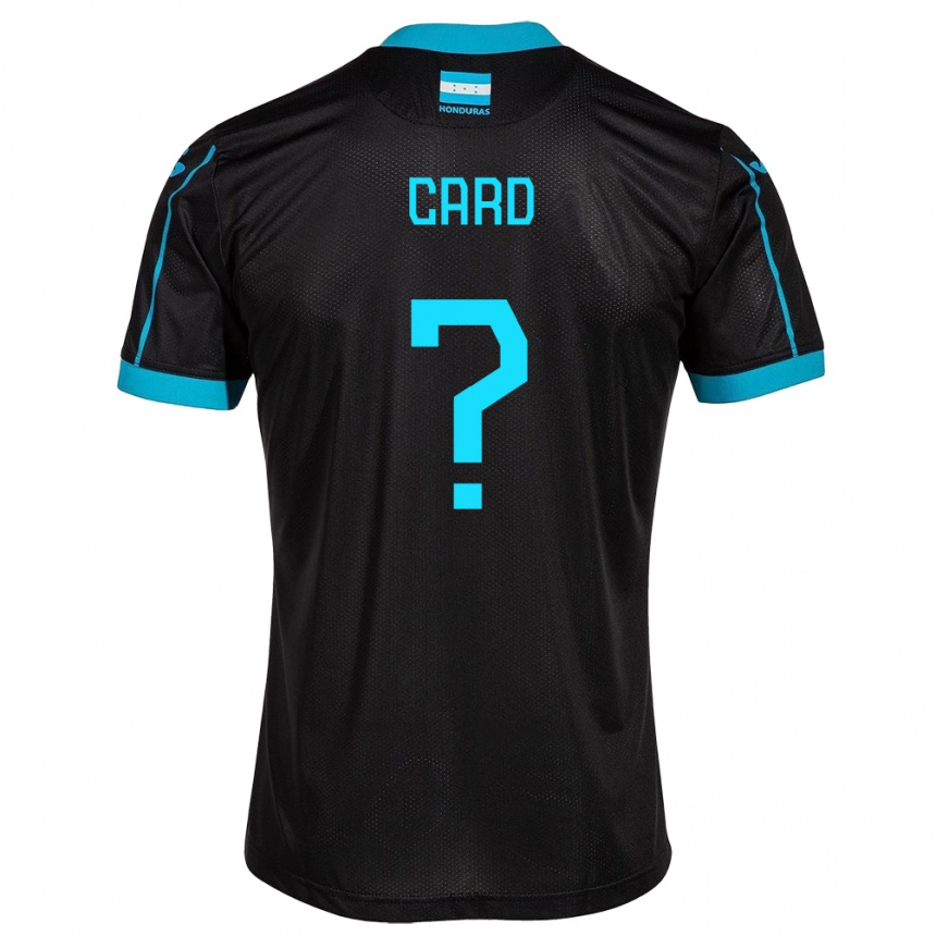 Hombre Fútbol Camiseta Honduras Samuel Card #0 Negro 2ª Equipación 24-26 México