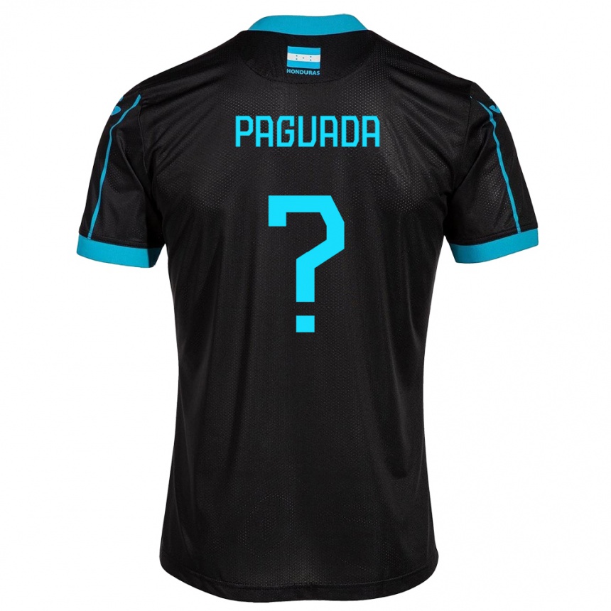 Hombre Fútbol Camiseta Honduras Didier Paguada #0 Negro 2ª Equipación 24-26 México