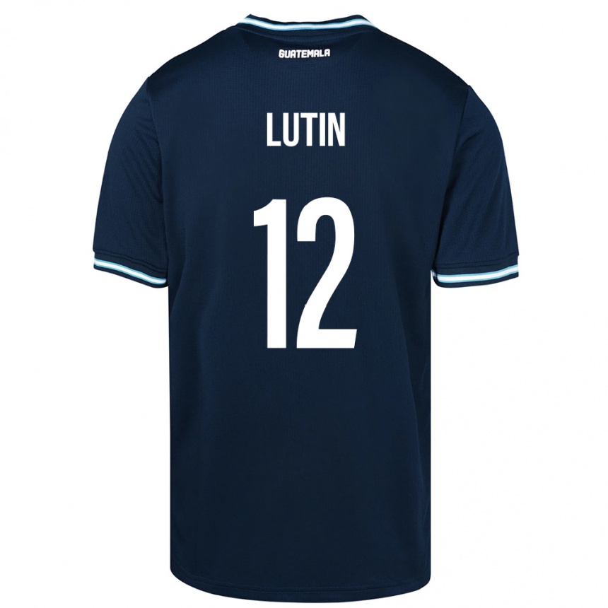Hombre Fútbol Camiseta Guatemala John Lutin #12 Azul 2ª Equipación 24-26 México