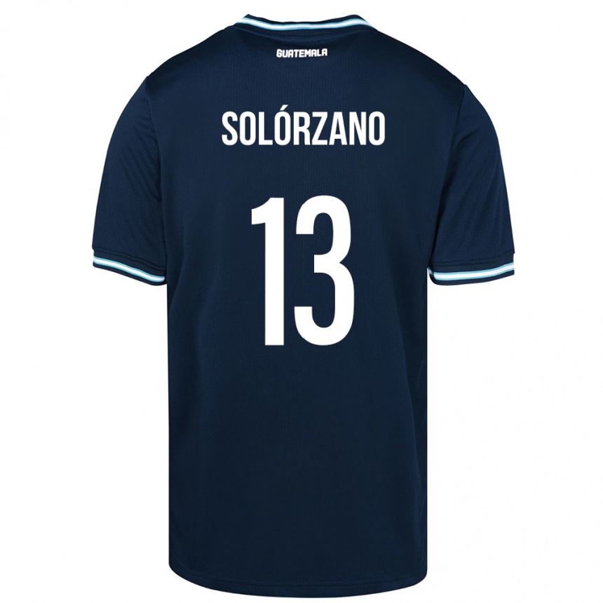 Hombre Fútbol Camiseta Guatemala Aisha Solórzano #13 Azul 2ª Equipación 24-26 México