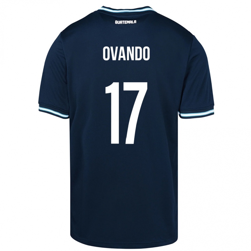 Hombre Fútbol Camiseta Guatemala Sandra Ovando #17 Azul 2ª Equipación 24-26 México