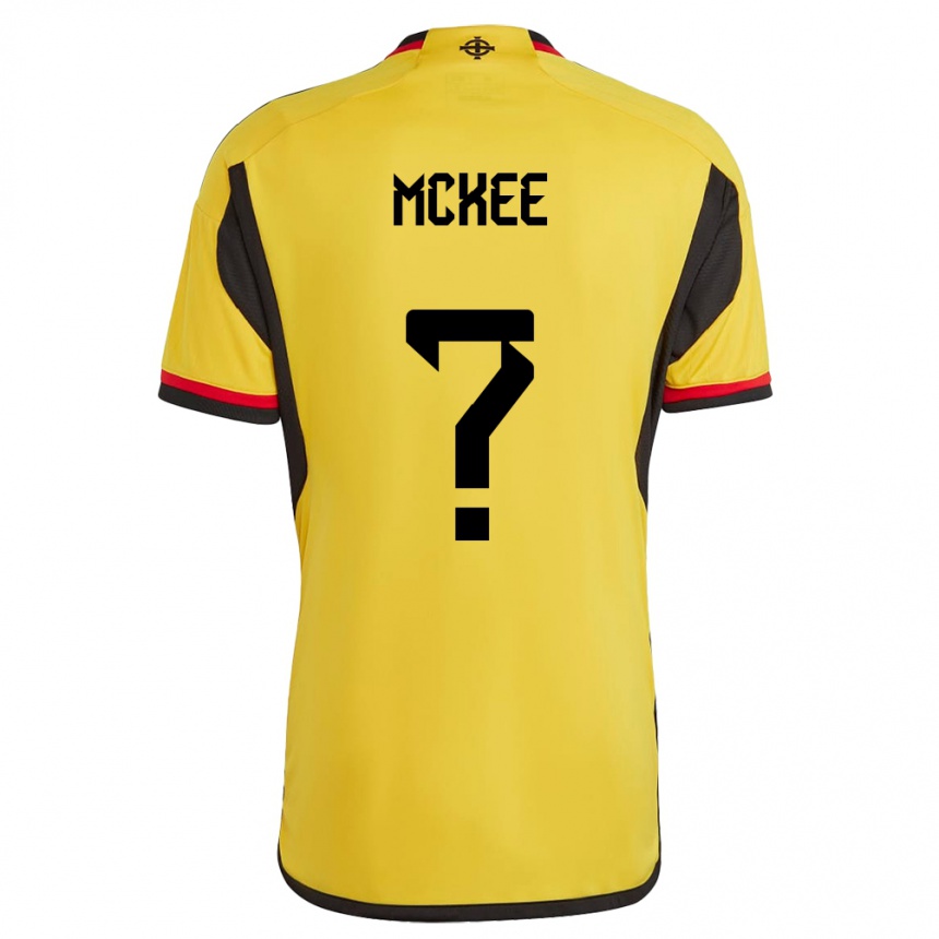 Hombre Fútbol Camiseta Irlanda Del Norte Chris Mckee #0 Blanco 2ª Equipación 24-26 México