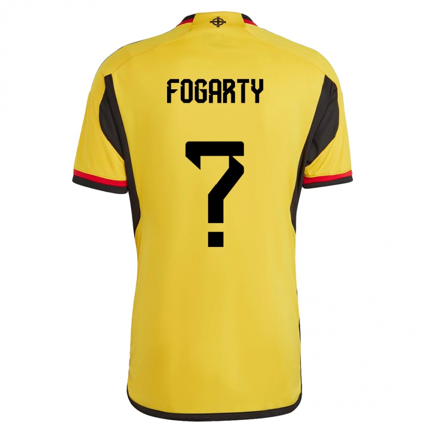 Hombre Fútbol Camiseta Irlanda Del Norte Tom Fogarty #0 Blanco 2ª Equipación 24-26 México