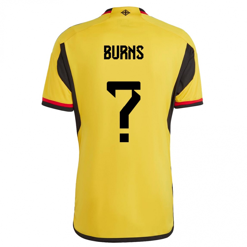 Hombre Fútbol Camiseta Irlanda Del Norte Matthew Burns #0 Blanco 2ª Equipación 24-26 México