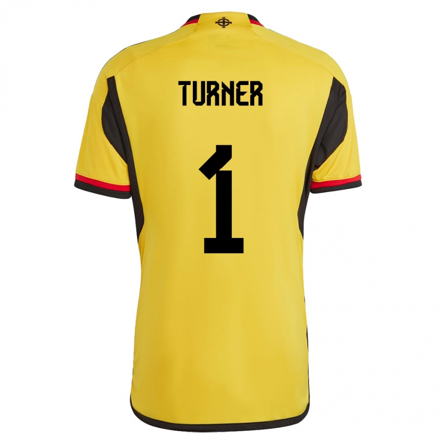 Hombre Fútbol Camiseta Irlanda Del Norte Shannon Turner #1 Blanco 2ª Equipación 24-26 México