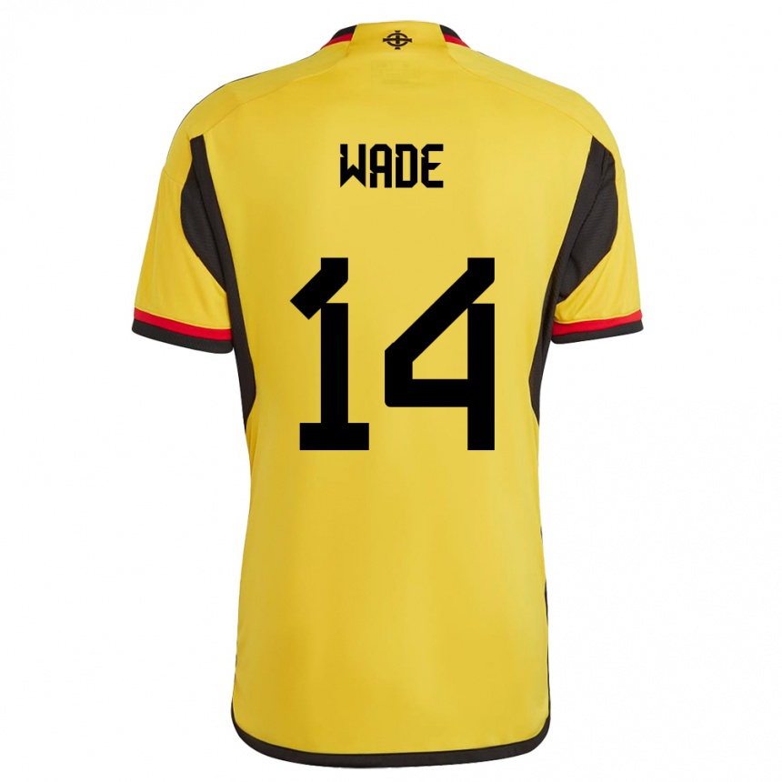 Hombre Fútbol Camiseta Irlanda Del Norte Lauren Wade #14 Blanco 2ª Equipación 24-26 México