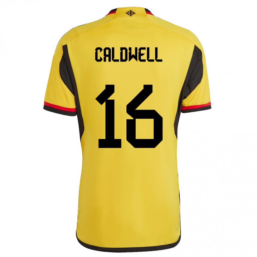 Hombre Fútbol Camiseta Irlanda Del Norte Nadene Caldwell #16 Blanco 2ª Equipación 24-26 México