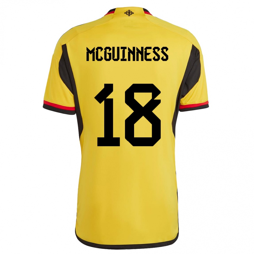 Hombre Fútbol Camiseta Irlanda Del Norte Caitlin Mcguinness #18 Blanco 2ª Equipación 24-26 México