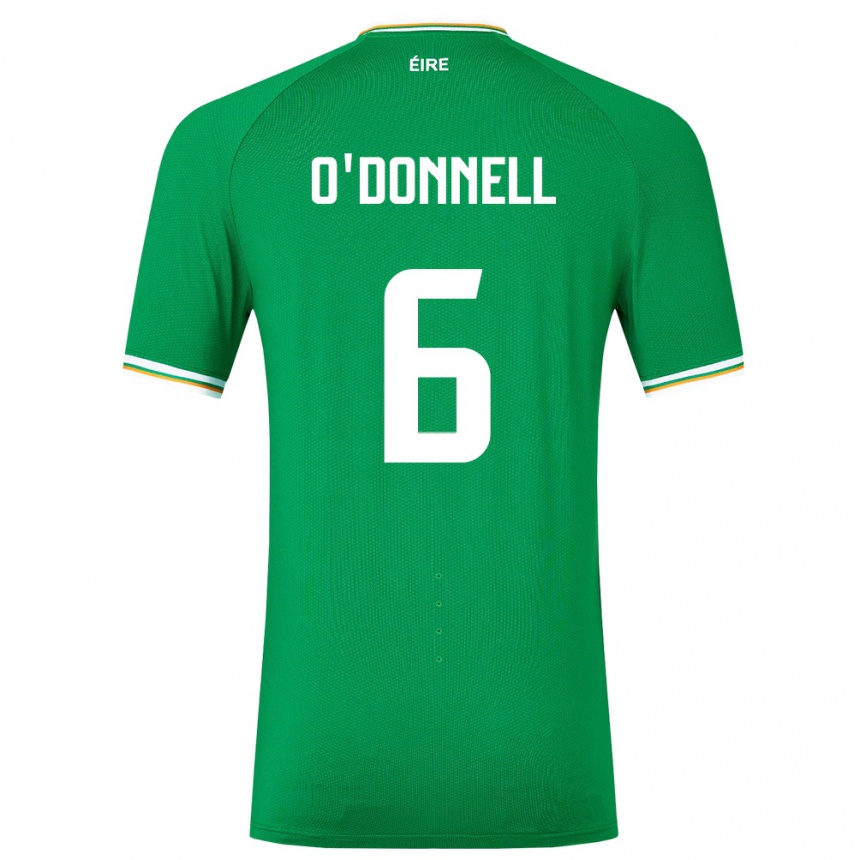 Mujer Fútbol Camiseta Irlanda Luke O'donnell #6 Verde 1ª Equipación 24-26 México