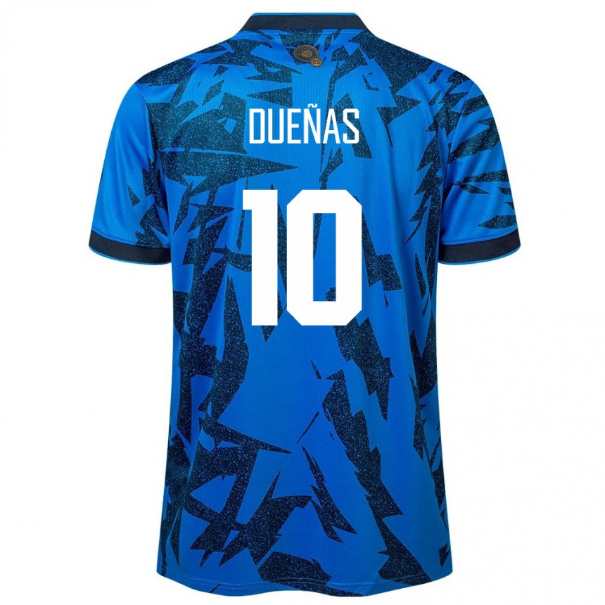 Mujer Fútbol Camiseta El Salvador Enrico Dueñas #10 Azul 1ª Equipación 24-26 México
