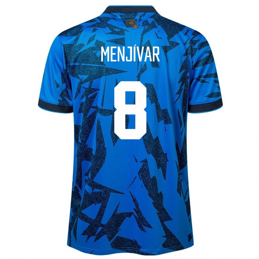 Mujer Fútbol Camiseta El Salvador Wálter Menjívar #8 Azul 1ª Equipación 24-26 México