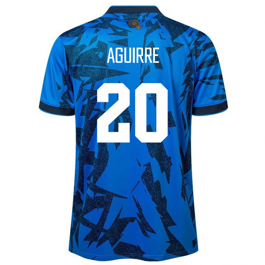 Mujer Fútbol Camiseta El Salvador Jonathan Aguirre #20 Azul 1ª Equipación 24-26 México