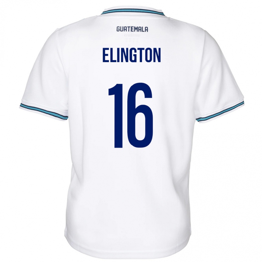 Mujer Fútbol Camiseta Guatemala Elvi Elington #16 Blanco 1ª Equipación 24-26 México