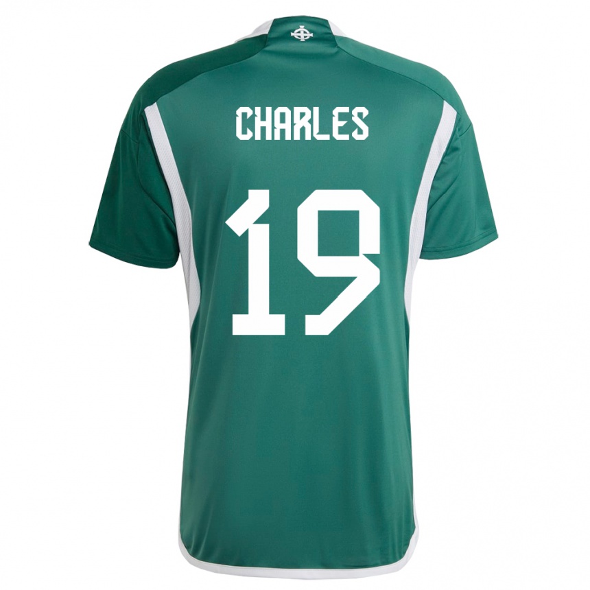Mujer Fútbol Camiseta Irlanda Del Norte Shea Charles #19 Verde 1ª Equipación 24-26 México
