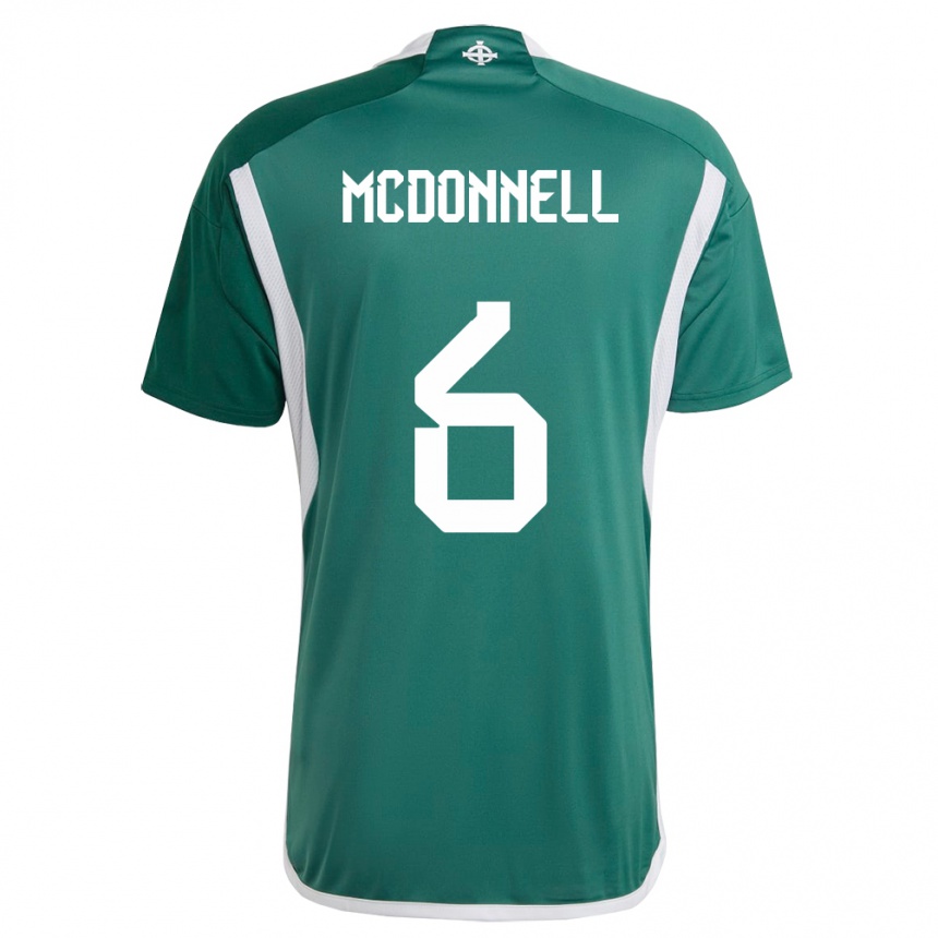 Mujer Fútbol Camiseta Irlanda Del Norte Jamie Mcdonnell #6 Verde 1ª Equipación 24-26 México