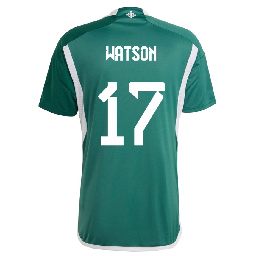 Mujer Fútbol Camiseta Irlanda Del Norte Alex Watson #17 Verde 1ª Equipación 24-26 México