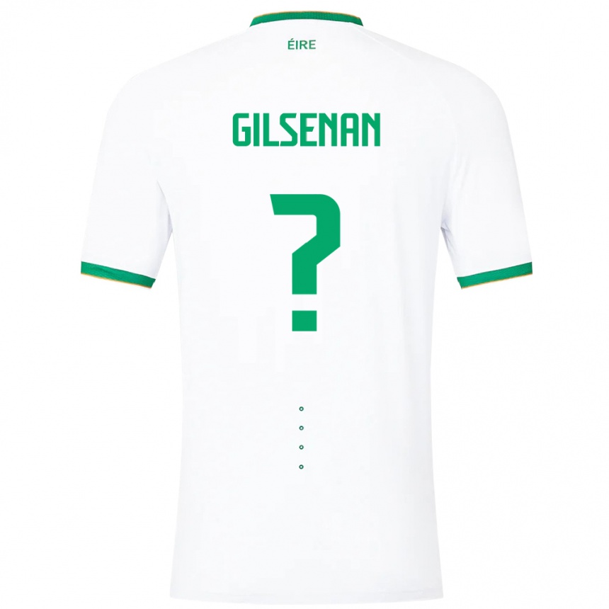 Mujer Fútbol Camiseta Irlanda Zak Gilsenan #0 Blanco 2ª Equipación 24-26 México
