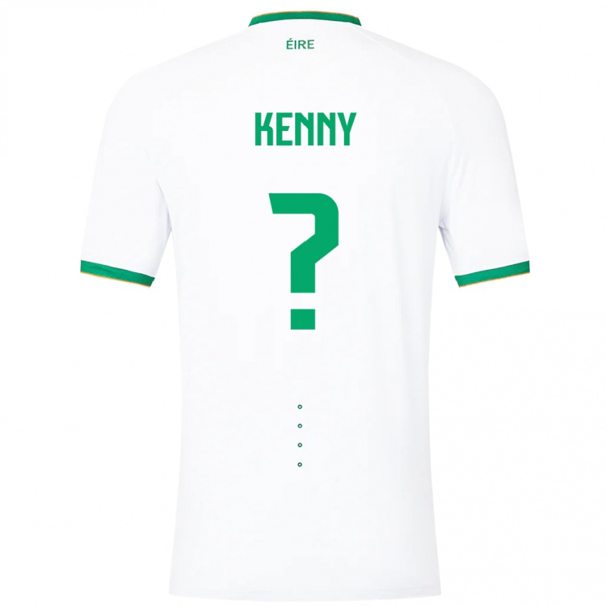 Mujer Fútbol Camiseta Irlanda Johnny Kenny #0 Blanco 2ª Equipación 24-26 México