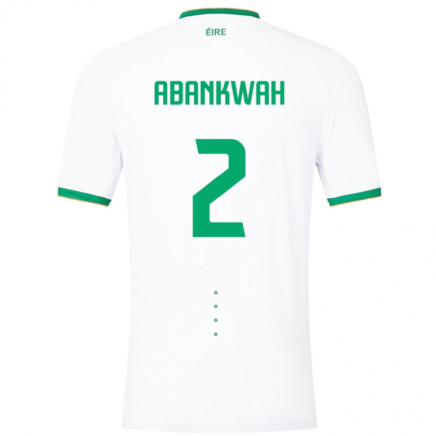 Mujer Fútbol Camiseta Irlanda James Abankwah #2 Blanco 2ª Equipación 24-26 México