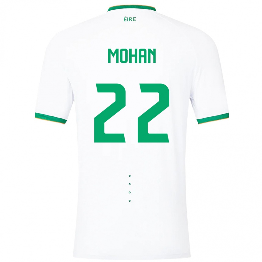 Mujer Fútbol Camiseta Irlanda Stephen Mohan #22 Blanco 2ª Equipación 24-26 México
