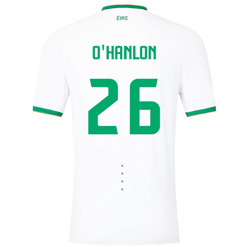 Mujer Fútbol Camiseta Irlanda Tara O'hanlon #26 Blanco 2ª Equipación 24-26 México