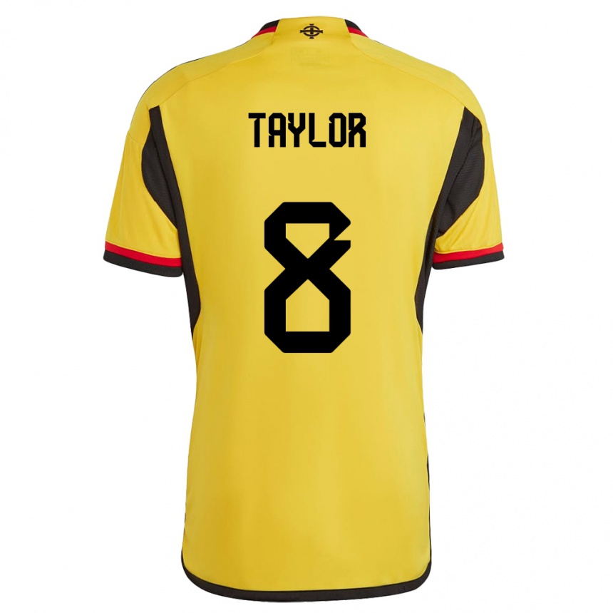 Mujer Fútbol Camiseta Irlanda Del Norte Dale Taylor #8 Blanco 2ª Equipación 24-26 México