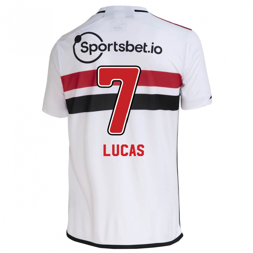 Niño Fútbol Camiseta Lucas Moura #7 Blanco 1ª Equipación 2023/24 México