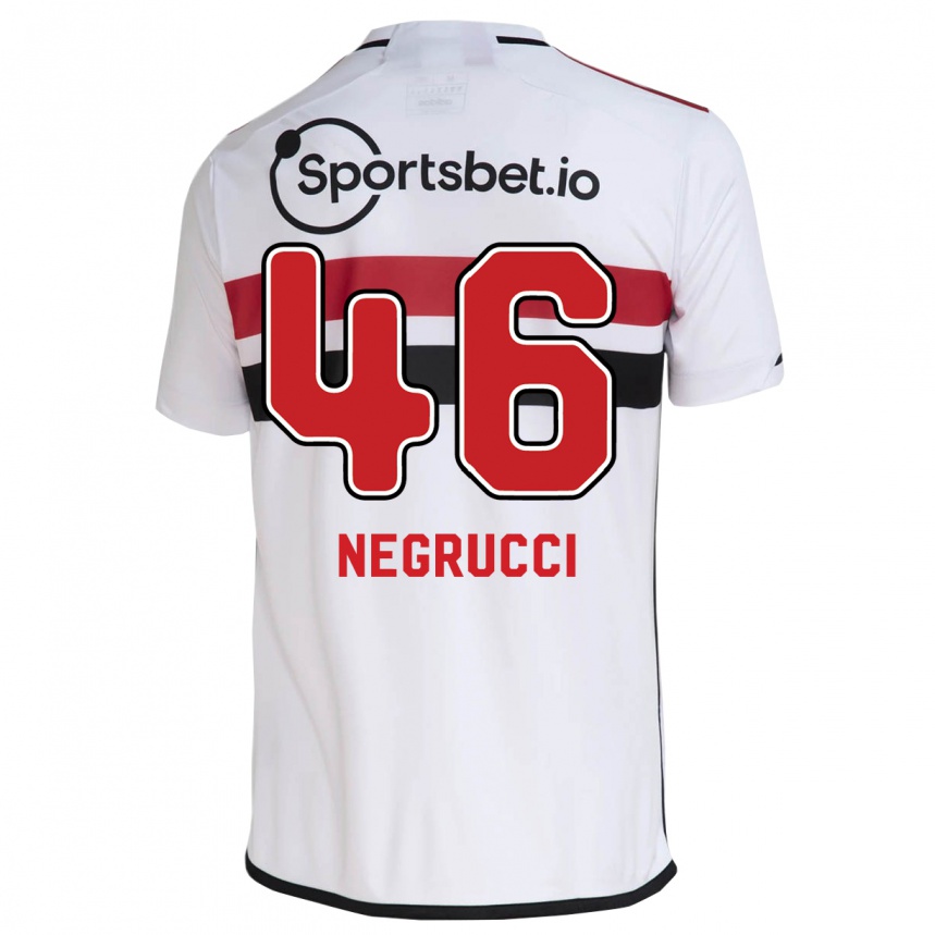 Niño Fútbol Camiseta Felipe Negrucci #46 Blanco 1ª Equipación 2023/24 México