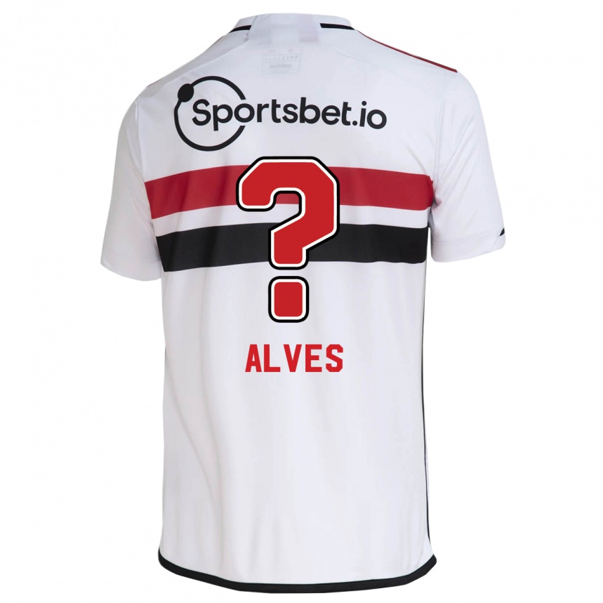 Niño Fútbol Camiseta Matheus Alves #0 Blanco 1ª Equipación 2023/24 México
