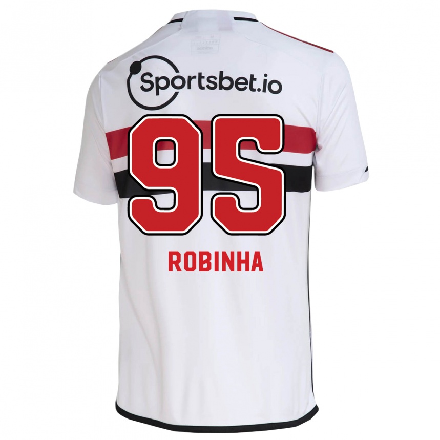 Niño Fútbol Camiseta Robinha #95 Blanco 1ª Equipación 2023/24 México